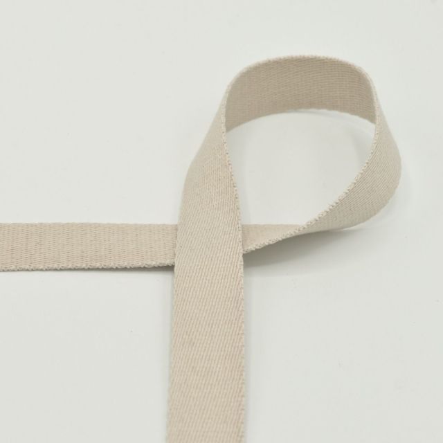 Webbing - 25mm Strapping - Sand Col. 520 (Cotton/Poly Blend)