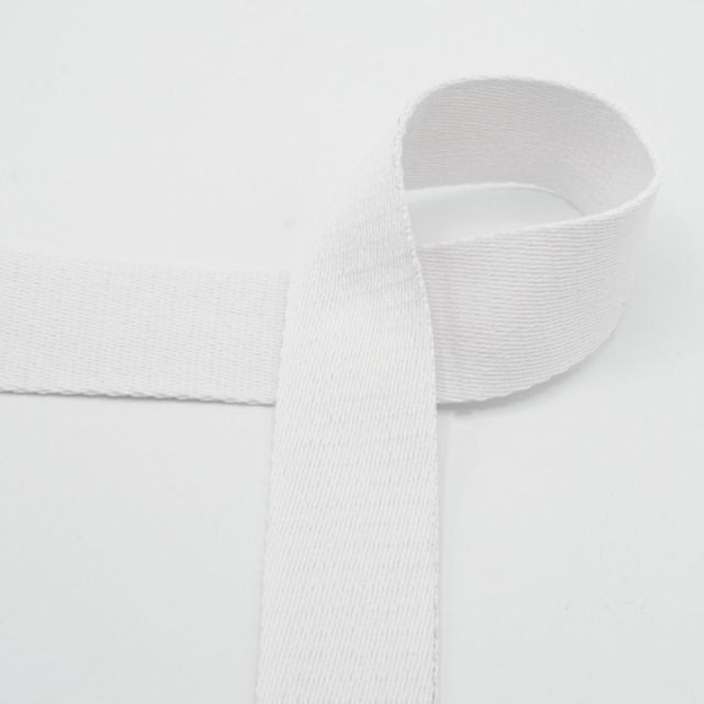 Webbing - 40mm Strapping - White Col. 550 (Cotton/Poly Blend)