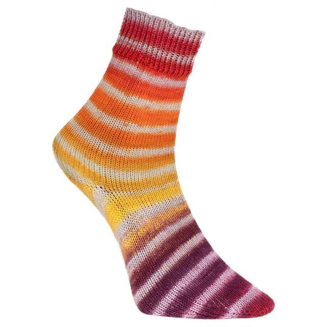 Paint Socks by Woolly Hugs - Made with Mulesing Free Virgin Wool - Col. 200 Light Yellow/Orange - 100g