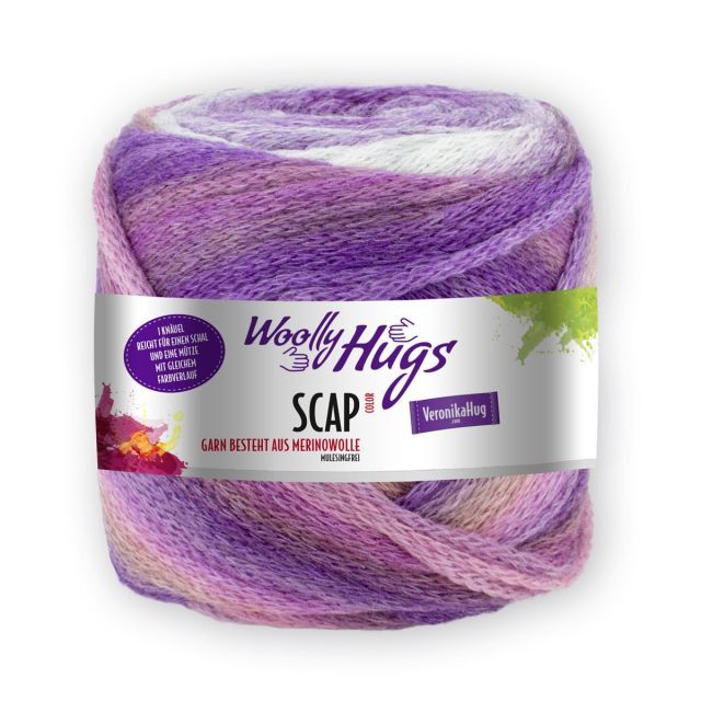 SCAP by Woolly Hugs - Made with Mulesing Free Merino Wool - Col. Purple 383 - 220g