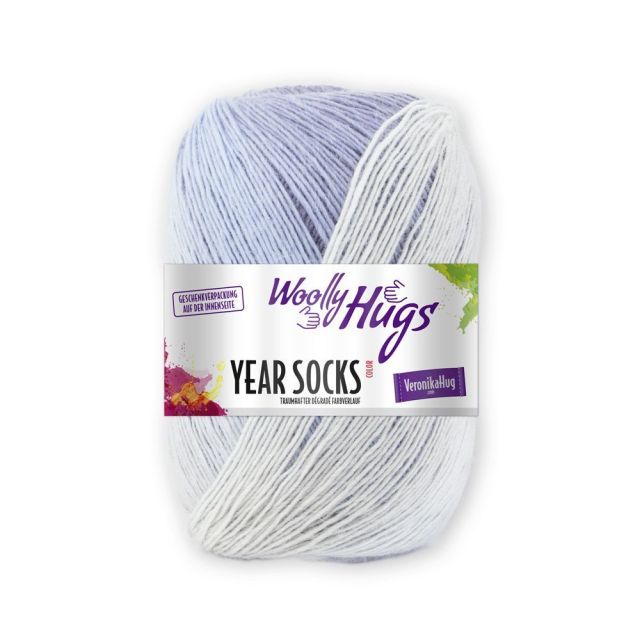 Woolly Hugs "Year Socks" Yarn 100g with soft gradient effect - June