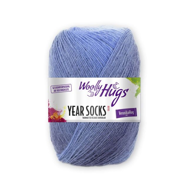 Woolly Hugs "Year Socks" Yarn 100g with soft gradient effect - July