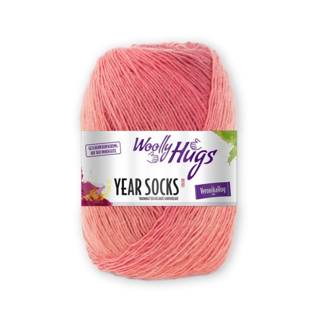 Woolly Hugs "Year Socks" Yarn 100g with soft gradient effect - October