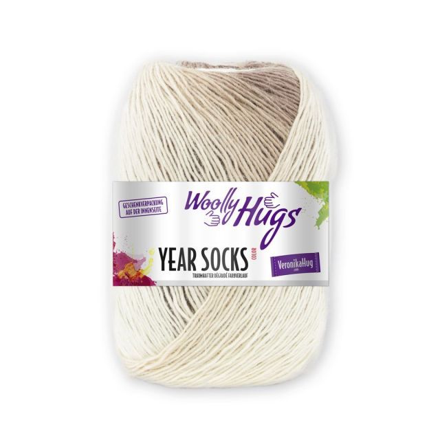 Woolly Hugs "Year Socks" Yarn 100g with soft gradient effect - November