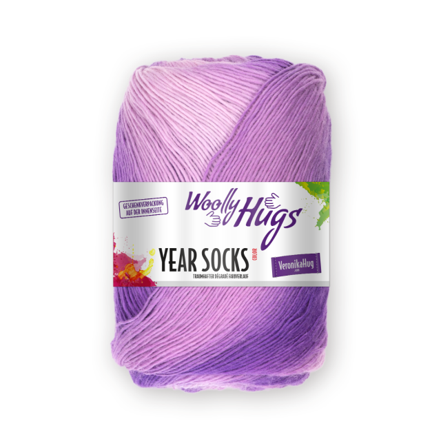 Woolly Hugs "Year Socks" Yarn 100g with soft gradient effect - Spring
