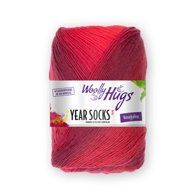 Woolly Hugs "Year Socks" Yarn 100g with soft gradient effect - Winter