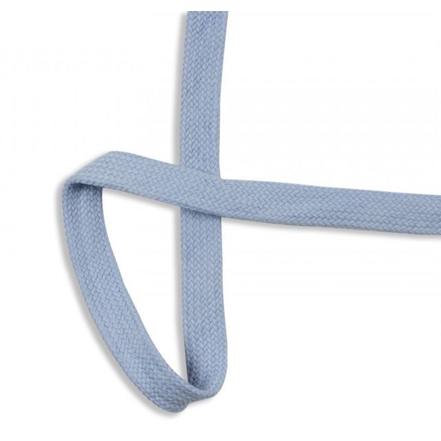 Baby Blue - Flat Woven Cotton Cord - 20mm