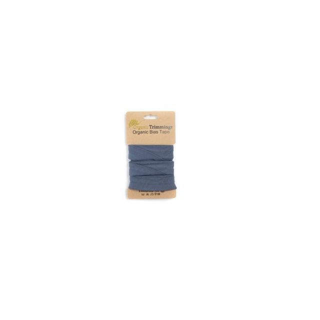 Organic  Jersey Bias Tape - Jeans10mm x 3m