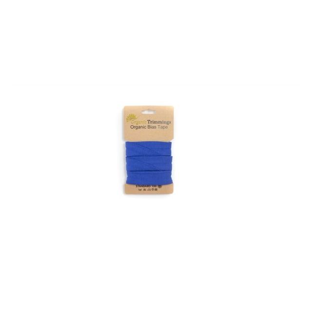 Organic  Jersey Bias Tape - Royal Blue - 10mm x 3m