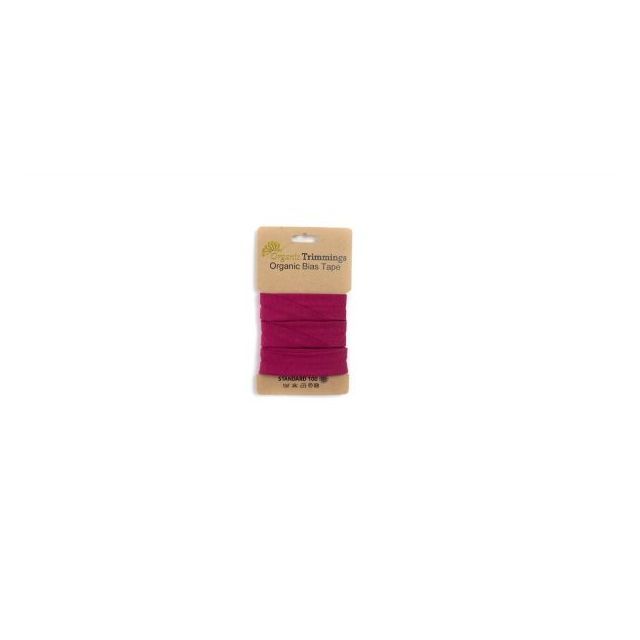 Organic  Jersey Bias Tape - Framboise - 10mm x 3m