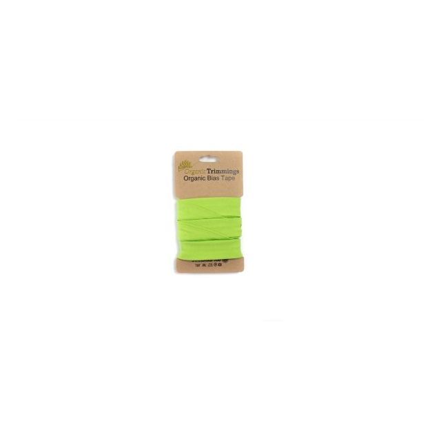 Organic  Jersey Bias Tape - Lime - 10mm x 3m