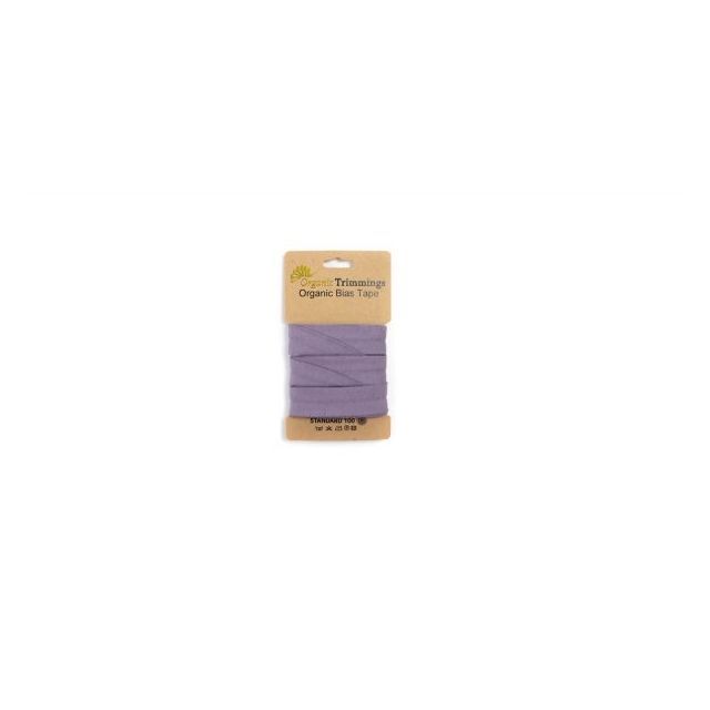 Organic  Jersey Bias Tape - Lilac - 10mm x 3m