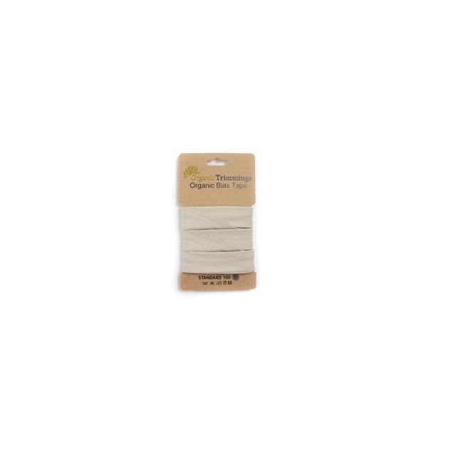 Organic  Jersey Bias Tape - Sand - 10mm x 3m