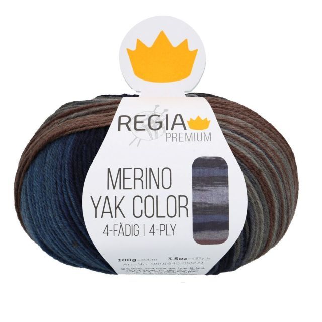 REGIA 4-Ply PREMIUM Merino Yak Color Gradients 100g - Ocean