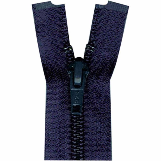 65cm (26in) Navy Blue - One-Way Separating Zipper #5 Nylon Coil  - YKK