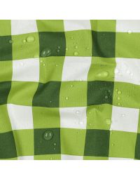 Coated Cotton - Green Checks - Picnic Collection