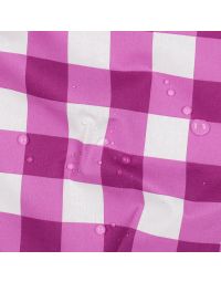 Coated Cotton - Raspberry Checks - Picnic Collection