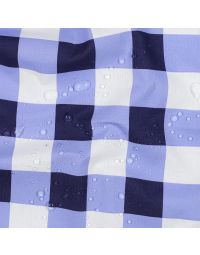 Coated Cotton - Periwinkle Blue Checks - Picnic Collection
