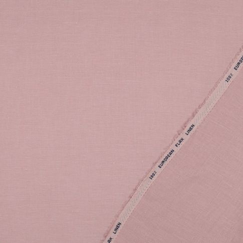 European Flax Linen 125gsm - Vintage Rose Col. 10