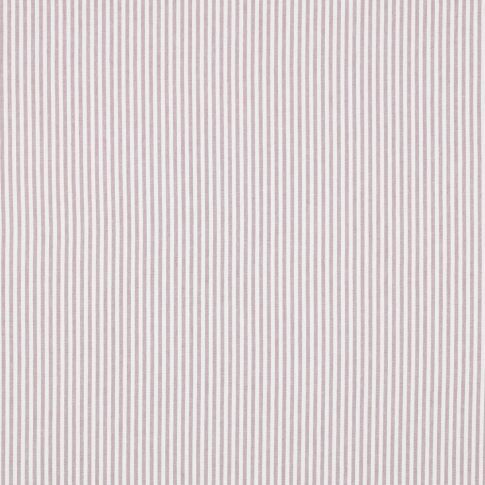 Yarn Dyed Stripe 3mm  - Cotton Poplin - Mauve /  White