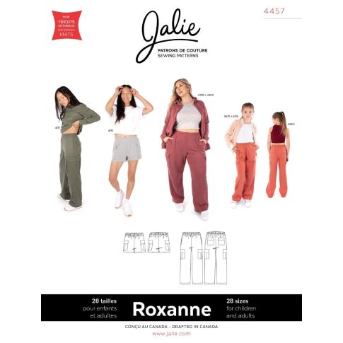 ROXANNE Cargo shorts and sweatpants -  JALIE SEWING PATTERN 4457