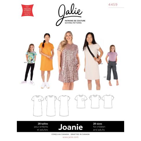 JOANIE Dress and t-shirt -  JALIE SEWING PATTERN 4459