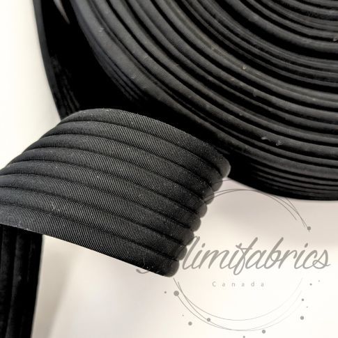 Puffy Quilted Webbing - 40 mm Strapping - Black Col.01