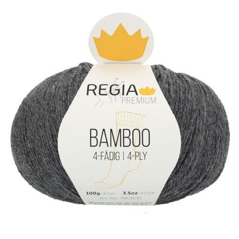 REGIA 4-Ply BAMBOO 100g -  Anthracite Grey