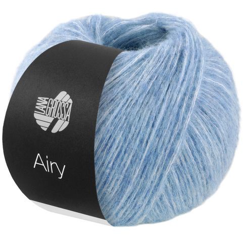 Airy Cotton Alpaca Chainette Yarn Light Blue  Col. 003 - 50g by Lana Grossa 