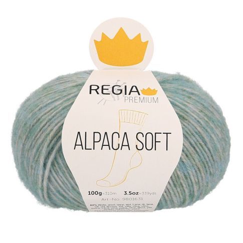 REGIA 4-Ply PREMIUM Alpaca Soft 100g - Mint Melange