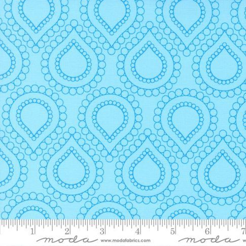 100% Cotton - Rainbow Sherbet Bluemoon by Sariditty for Moda - Light Blue Col. 22