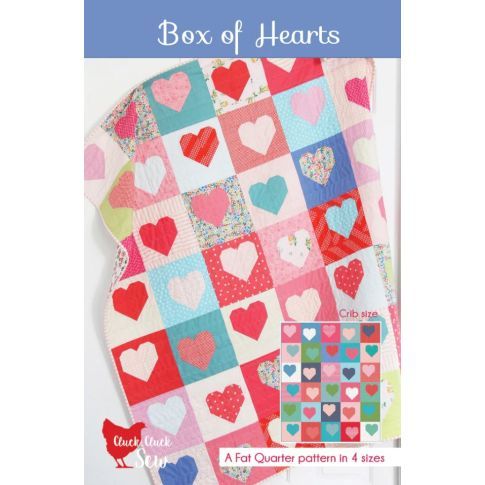 Box of Hearts Quilt Pattern by Cluck Cluck Sew - Printed Version