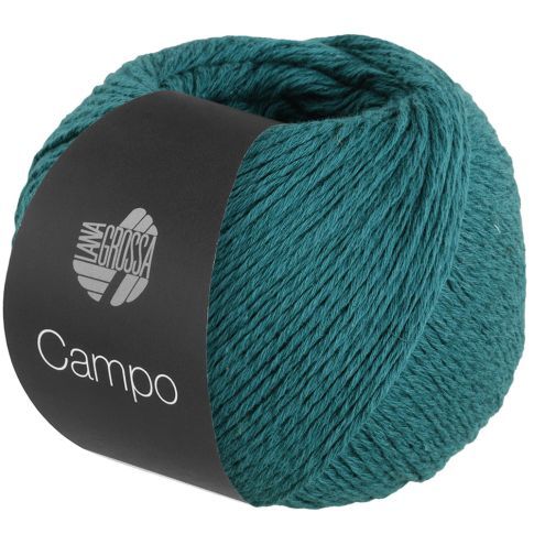 CAMPO Cotton/Viscose/Linen Yarn  - Opal Green Col.08 - 50g Skein by Lana Grossa
