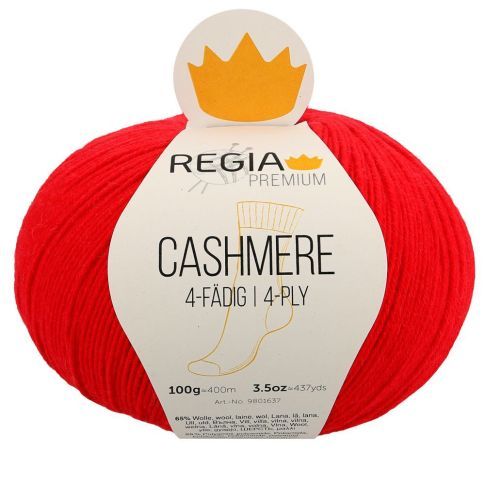 REGIA 4-Ply PREMIUM Cashmere 100g - Lipstick Red