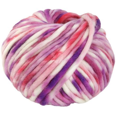 Confetti - Merino Wool Pink/Purple/White Col. 005 - 100g Skein by Lana Grossa