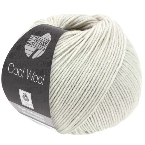 Cool Wool Superfine - Classic Merino Yarn - Oyster Grey Col. 2076- 50g Skein by Lana Grossa