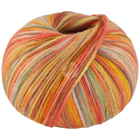 COTONELLA "Multi" - Pima cotton yarn - Yellow/Orange/Lime/Rust Col. 103 - 100g Skein by Lana Grossa
