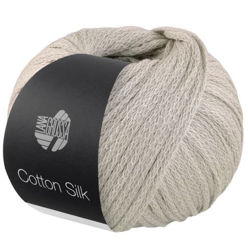 COTTON SILK mulberry silk tube yarn - Greige Col. 14 -  50g Ball by Lana Grossa