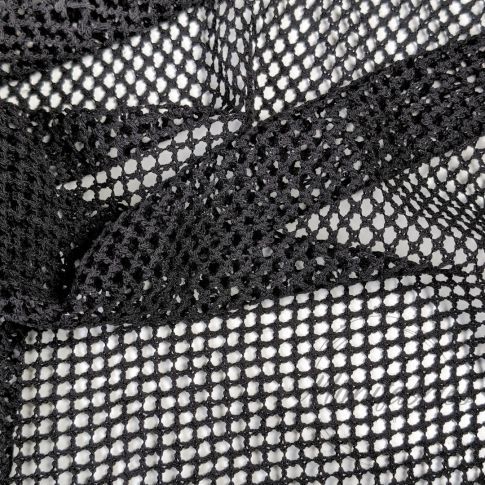 Knitted Mesh Fabric - Black