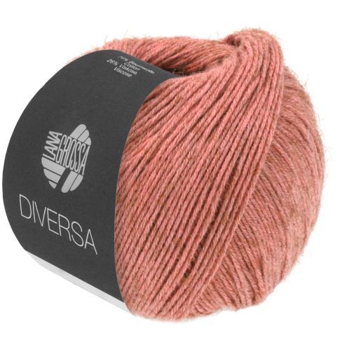 Diversa Cotton/Viscose Yarn  - Terracotta Col.04 - 50g Skein by Lana Grossa