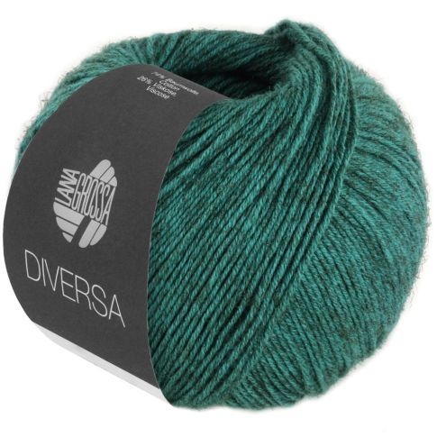 Diversa Cotton/Viscose Yarn  - Opal Green Col.18 - 50g Skein by Lana Grossa
