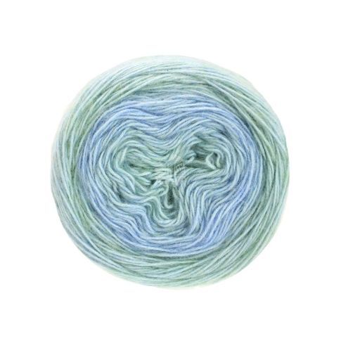 Ecopuno  - Degrade -  Light Blue/Periwinkle Col.410 - 100g Skein by Lana Grossa