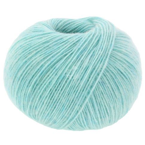 Ecopuno - Cotton, Merino, Baby Alpaca Yarn - Light Turquoise Col.77 - 50g Skein by Lana Grossa