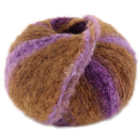 Gigante - Bulky Alpaca Yarn  Lilac/Khaki/Purple  col.004- 100g Skein by Lana Grossa