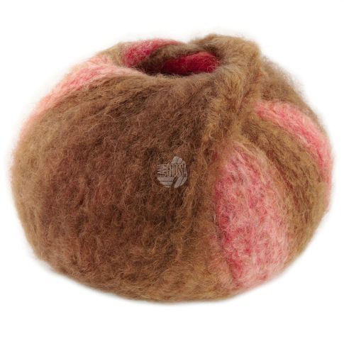 Gigante - Bulky Alpaca Yarn  Rust/Red  col.005- 100g Skein by Lana Grossa
