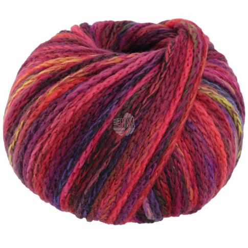 Cool Merino Big Color - Violet/Pink/Red Col. 401 - 50g Skein by Lana Grossa