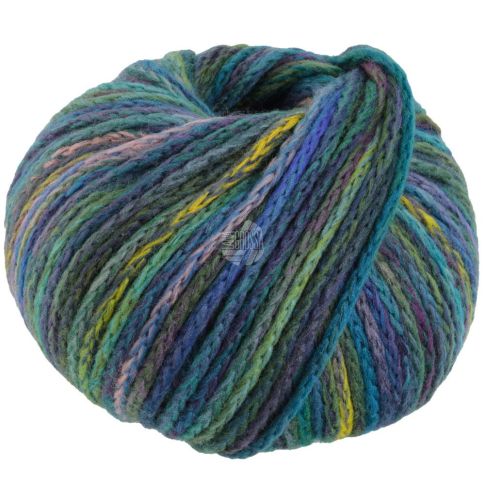 Cool Merino Big Color - Jade/Petrol/Purple Col. 407 - 50g Skein by Lana Grossa