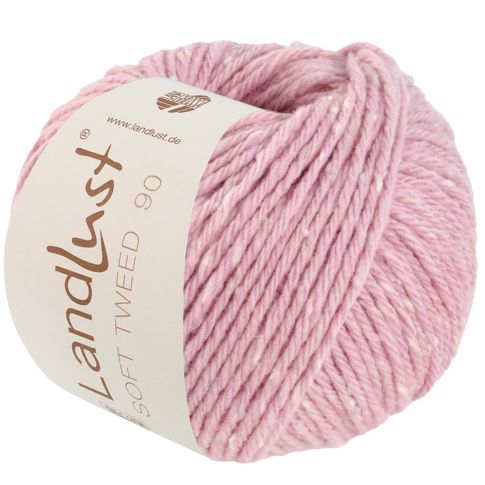 Landlust Soft Tweed 90 - Virgin Merino Wool Yarn - Light Pink Col. 18 50g Skein by Lana Grossa