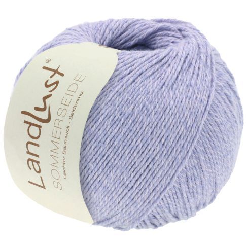 LANDLUST SOMMERSEIDE -Silk/Cotton Yarn - Lilac Col. 41 - 50g Skein by Lana Grossa