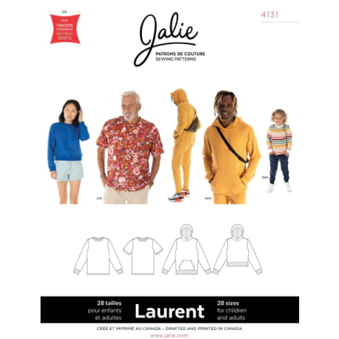 LAURENT T-shirt, pullover and hoodie by Jalie #4131